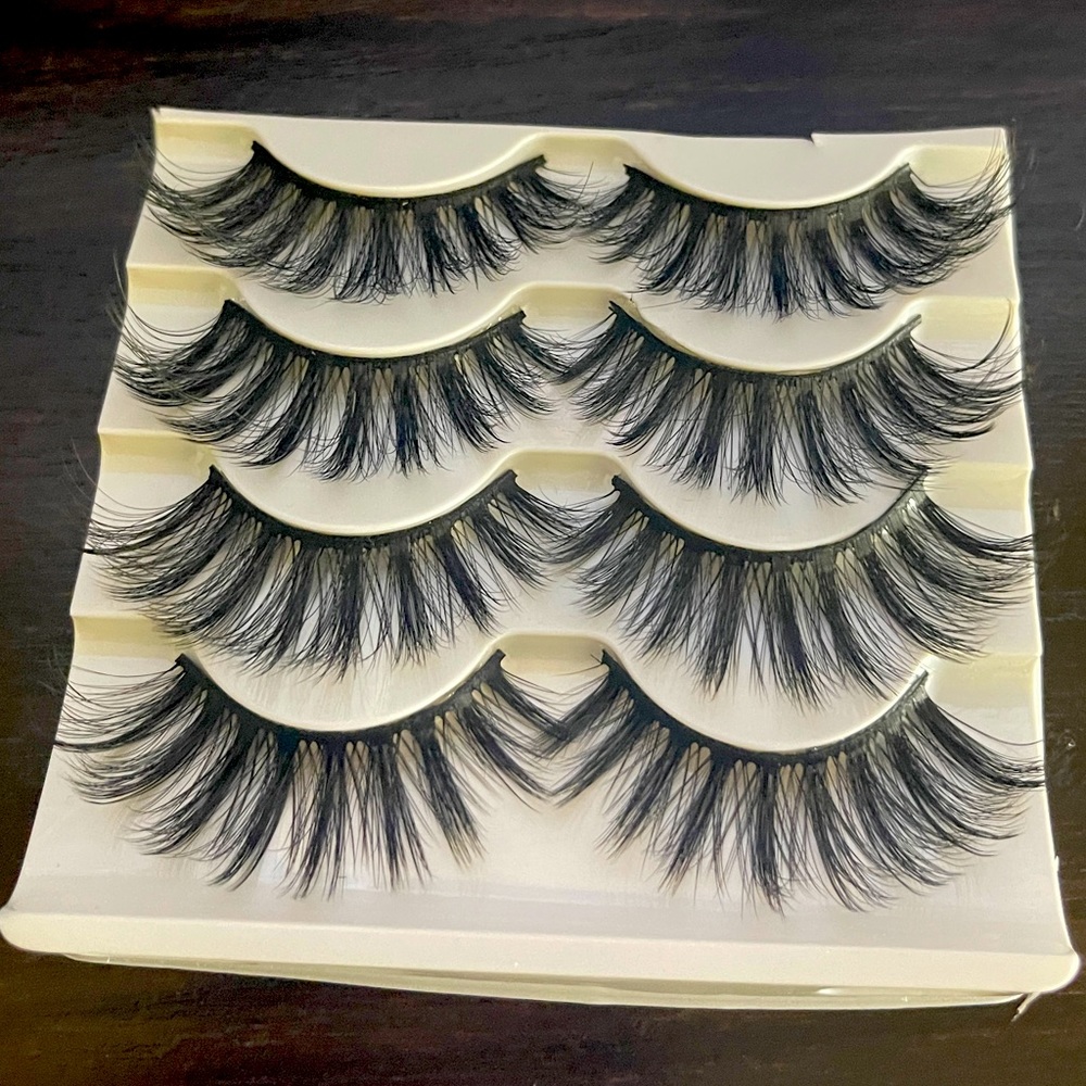 4 pairs Fake eyelashes long 3D effect